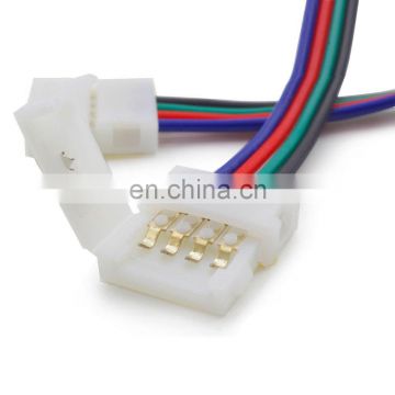 Solderless Connector 4pin 10mm Power Connector for 3528/5050 RGB LED Strip light