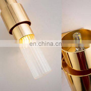 Современный внутренний настенный светильник с лампой LED E27. Роскошный золотой настенный светильник для дома photo-4