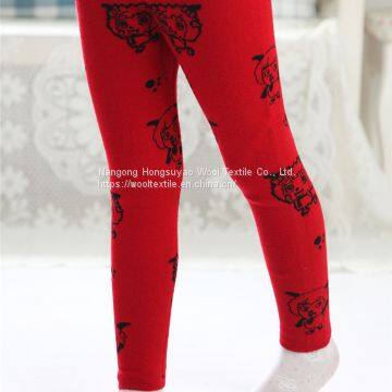 Autumn Winter Warm Girls' Clothing Sets Warm Wool Children's Trousers
