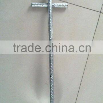 Greenhouse steel ground anchor