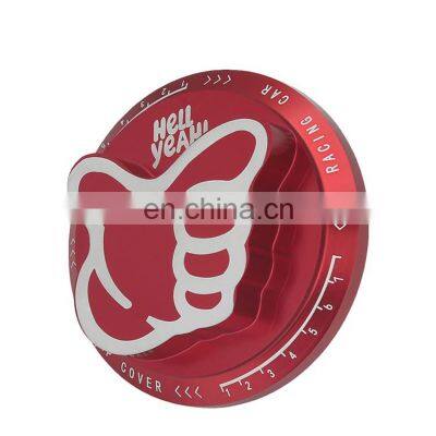 Multicolor Anodized Aluminum Car Engine Locking Oil Fuel Filler Cover