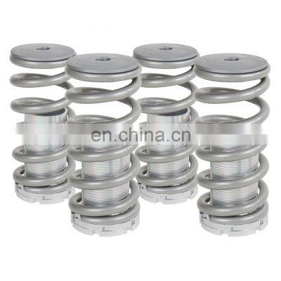 1988-2001 Hon-da Ci-vic/CRX Acu-ra Inte-gra Aluminum Front & Rear Coilover Springs Silver