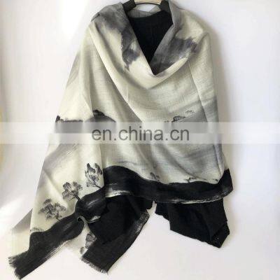 Oem Custom Printing Cashmere Blend Scarves