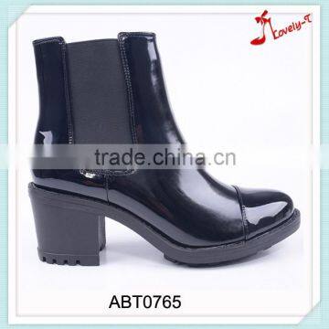 Shiny upper ladies cowboy black knight safety riding zipper ankle boots south africa