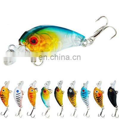 wholesale hard lure 45mm 4g Floating long Tongue Fishing Crankbait Lure for freshwater saltwater fishing