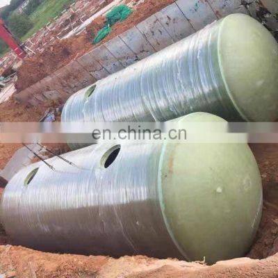 10 m3 20 m3 30 m3 40 m3 50 m3 Underground Buried FRP Septic Tank ISO9001 grease trap FRP biogas septic tank