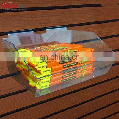 Clear Acrylic Slatwall Plastic Candy Trays photo-2