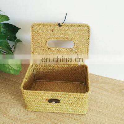 Seagrass Light Weight Round Opening Sanitary Facial Paper Tissue Box