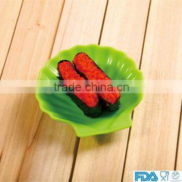 Kitchen ware FDA/LFGB silicone plate silicone sushi saucer