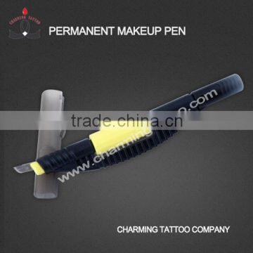 Professional permanent makeup tattoo microblading pen black and yellow