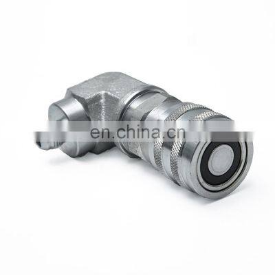 Skid Steer Hydraulic Quick Connect Coupler hydraulic quick coupler 1/2 body 90 degrees elbow