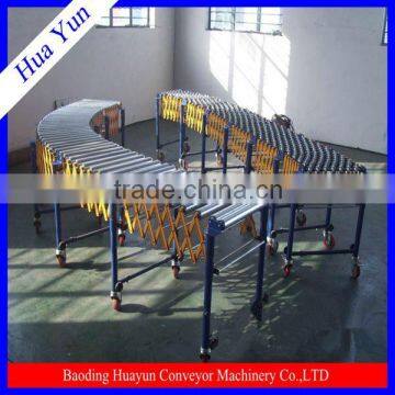 portable flexible turning rollers conveyors