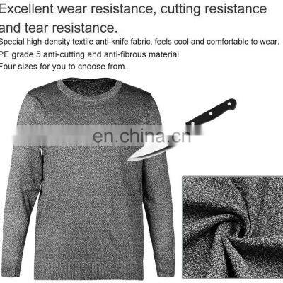 Soft Knife Proof Cut Resistant Shirts Anti Cut Clothing Cut Resistant Clothing