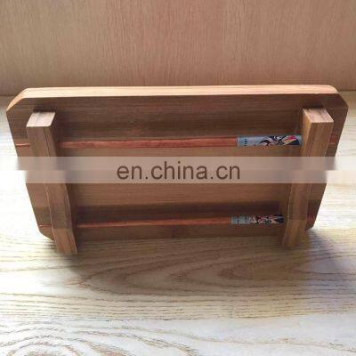 Japanese Wooden Sushi Plate Sushi Tray With Chopsticks