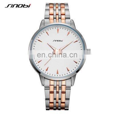 SINOBI Classic Mans Watch Suitable for Casual School Business Minimalist Wristwatch Cool Black Watches  Relogio Masculino