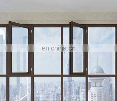 Triple Glazed Low-E Glass High Energy Efficient Villa Modern Aluminum Tilt and Turn Window