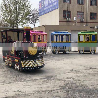New Designed Park Attractions Ride Electric Trackless Train Ride For Sale photo-3