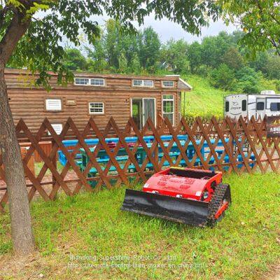 grass cutting machine, China remote control lawn mower price, remote control mower on tracks for sale