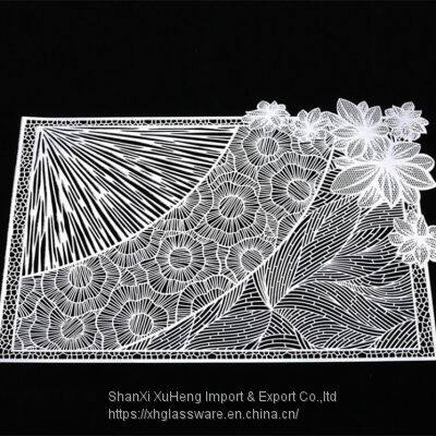 Pink Insulated Placemat PVC Hollow Dining Table Mat Kitchen Decor photo-2