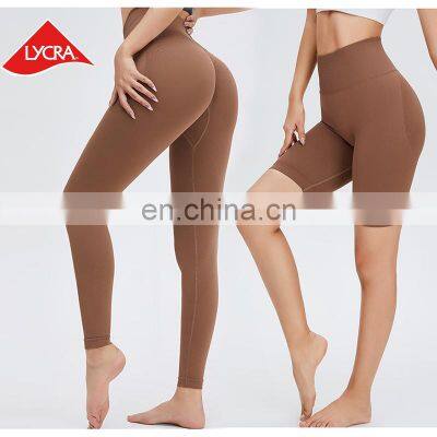 Tik Tok Hot Seamless Scrunch Booty Yoga Leggings High Waist Butt Lift Women Gym Fitness Running Sports Wear Yoga Short Pants