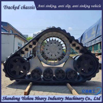 Harvester Modified With Half Chain Rail for Anti Slip and Anti Sinking photo-4