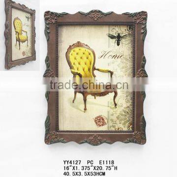 Vintage Europe Style Wooden Picture Frame for home, reasurant, coffee shop and bar wall decoration