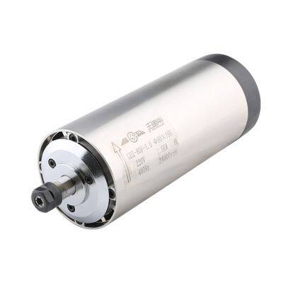 CNC Spindle 1.5Kw 220V 380V Air-Cooled Spindle Motor Φ80x195 ER11 Chuck 4 Bearing For CNC Router Woodworking Engraving Machine
