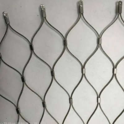 High Tensile Strength Flexible 316 Stainless Steel Wire Rope Mesh for Animal Enclosure