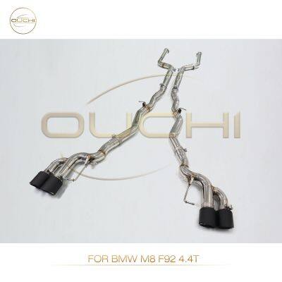 304 Stainless Steel Cat-Back Exhaust System for BMW M8 F91 F92/ X3 Upgrade X3M/ X3M F97/X5 M60I Performance Exhaust Electronic Valve With Tips photo-2