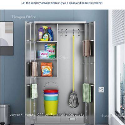 HN-PR06 Gym Metal Tool Storage Cabinet, Reinforced Cold Rolled Steel, Impact-Resistant Utility Locker With Multiple S-Hooks- HENGNA Factory Custom photo-3