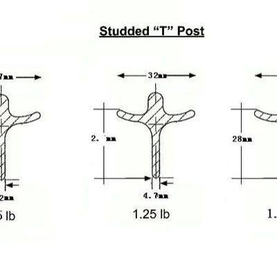 Wholesale High Quality 6 Ft, 6.5 Ft, 8 ft , 10 ft T-post for Fence Canada America Australia T Post photo-7