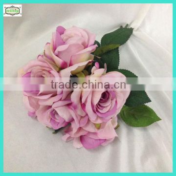 31cm pink rose bouquet artificial wedding bouquet                        
                                                Quality Choice