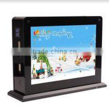 Fashionable double-side advertising mobile phone charger for restaurant , cafe and bars