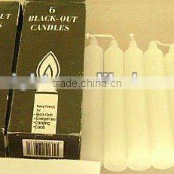 White bright candles to Ghana market