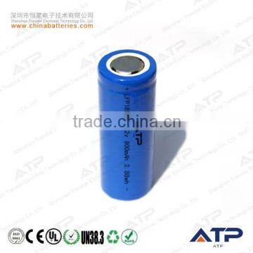 Hotselling 3.2v 900mah 18500 lifepo4 rechargeable battery / 3.2v 900mah lithium iron phosphate battery / lfp18500