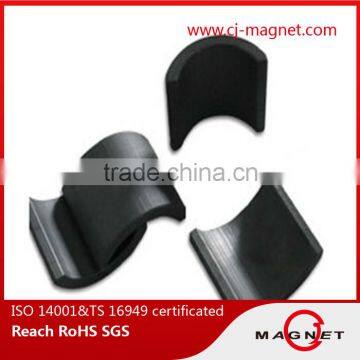 beautiful look sintered arc shape ferrite magnet with high power