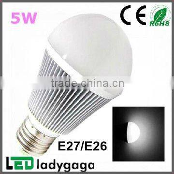 Best price dimmable CE ROHS standard e27 led bulb 5w brightness e26/ e27 smd led bulb 5w