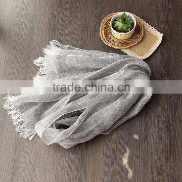 2016 Autumn Winter Women Ladies Fashion Long Plain Linen Cotton Scarves Quality Choice photo-4