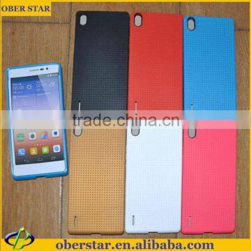 phone accessory For Huawei Ascend P7 Official honeycomb Hybrid polka dot TPU silicon soft case cover