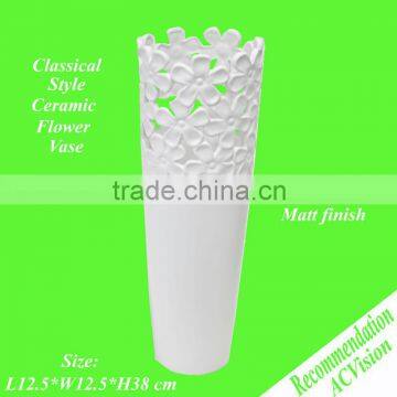 Flower vase home decor--white vases