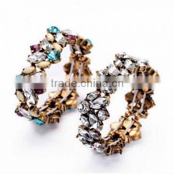 Wholesale acrylic imitation gemstone jewelry bangle arm bracelet pulseiras braceletes femininas bangles perfume for women gift