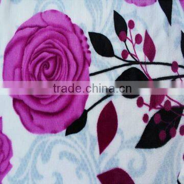 Customized polyester double knit flannel fabric