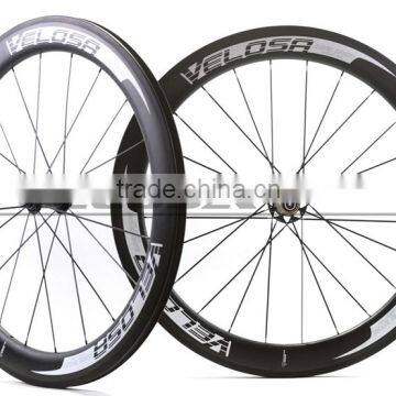 Velosa Logo Carbon Bicycle Wheels With Bitex R51 Hub 700C Chinese Carbon Road Wheelset 60mm 25mm Wide photo-3