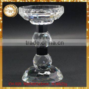 Design Cheapest colors crystal candle stick holder