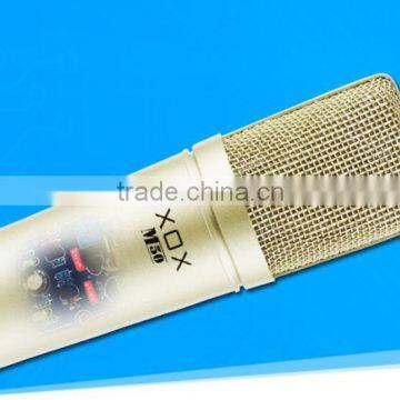 Karaoke XOX M50 3.5mm Condenser Microphone for Broadcast Recording Singing Vocal with Mic Shock Mount