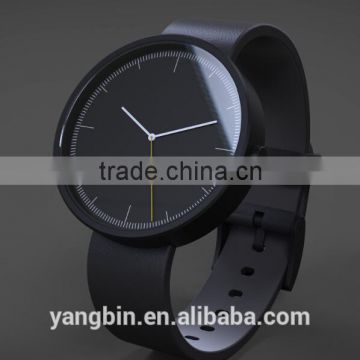 All black fashion boys quartz brand mens stylish watches