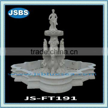 garden decoration white big marble fountain