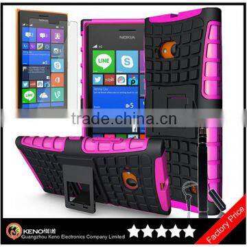 Keno for Nokia Lumia 730 735 Heavy Duty Anti-shock Hybrid Case Cover Defender Stand