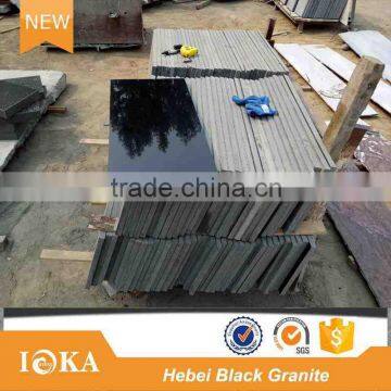 Natural Hebei Black Granite Tile (Good Price)