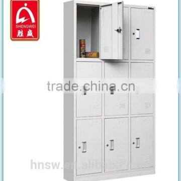 latest 9 doors storage steel cabinet, filing locker, gym steel almirah in China